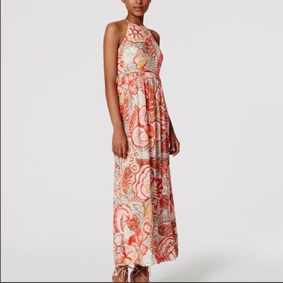 LOFT Dresses & Skirts - Gorgeous Ann Taylor Loft Halter Style Maxi Dress❣️